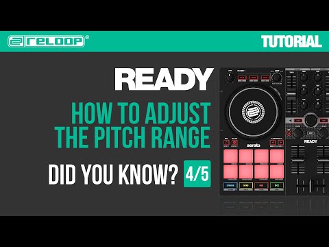 Reloop Ready - Controller for Serato - How to adjust the pitch range. Did you Know? (Tutorial 4/5)