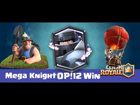 12 Win Grand Challenge Deck! Mega Knight+Miner+Balloon! Replay analysis and a live game!