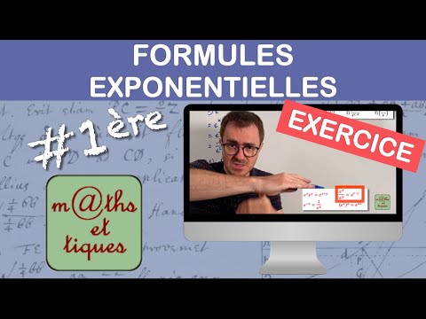EXERCICE : Appliquer les formules sur la fonction exponentielle de base e - Première
