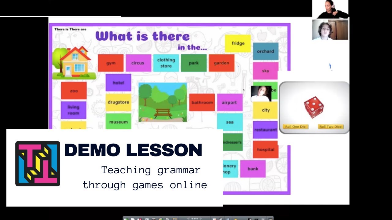 Demo lesson paying a board game I created from a pdf