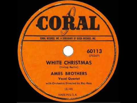 White Christmas ~ Ames Brothers with Orchestra (1949)
