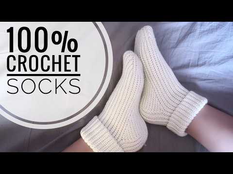 🔥 ALL SIZES! Crochet Anatomically Shaped Socks | A Beginner's Step-by-Step Tutorial