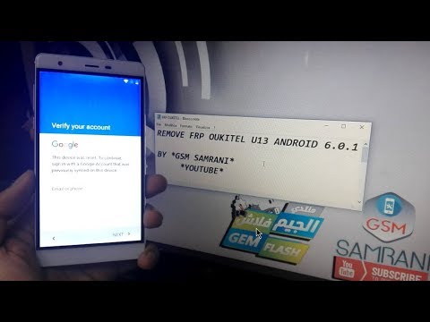 REMOVE FRP OUKITEL U13 ANDROID 6.0.1 BYPASS GOOGLE ACCOUNT