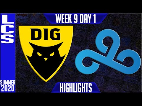 DIG vs C9 Highlights | LCS Summer 2020 W9D1 | Dignitas vs Cloud9