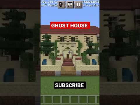 GAVY GAMER - Ghost 👻 House 🏡 build in Minecraft very hard work #minecraftshorts #youtube #youtubeshorts