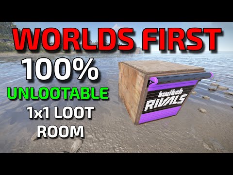 Worlds First 100% Unlootable 1x1 Loot Room in Rust