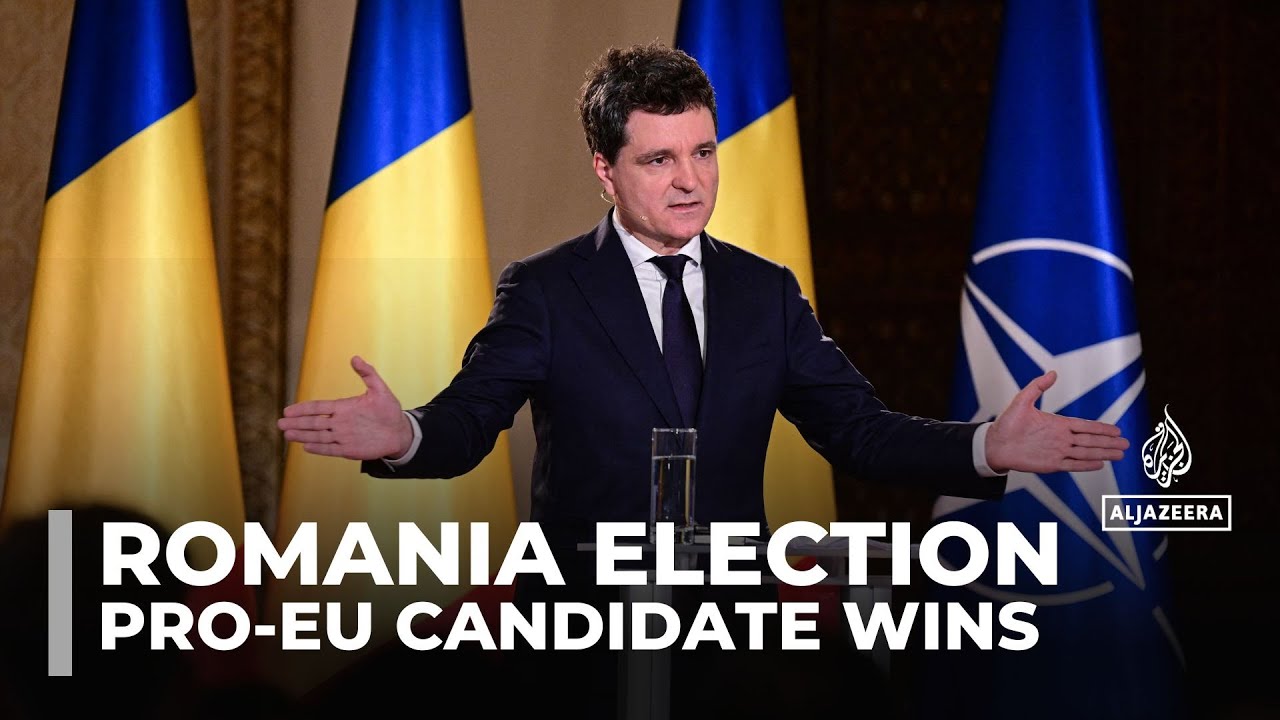 Pro-EU candidate Nicusor Dan defeats hard-right rival in Romania election