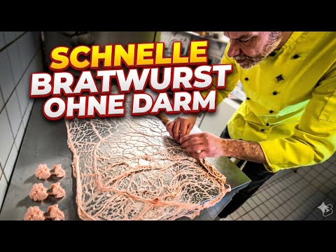 Blitz-Bratwurst selber machen ⚡Wie vom Weihnachtsmarkt 🌭 Im Schweinenetz & mit Fass-Sauerkraut