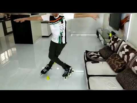 HEEL TOE J TURN - INLINE FREESTYLE SKATING. LEVEL-3 TRICK. SLALOM.