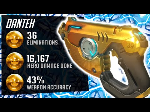 Danteh 4.6k SR Carry Tracer! [ Overwatch Season 32 Top 500 ]