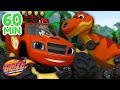 60 Minutes of Dino Fun! 🦖 w/ Blaze! | Blaze and the Monster Machines