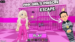 PINK GIRL'S PRISON RUN! IN ROBLOX (OBBY) | Gameplay Full Walkthrough #roblox