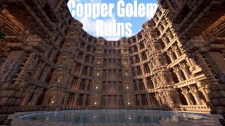 【Minecraft】How to make copper golem ruins/根性さえあればできる！銅ゴーレム遺跡の作り方【マインクラフト】【マイクラ建築】【作り方】【解説】【tutorial】