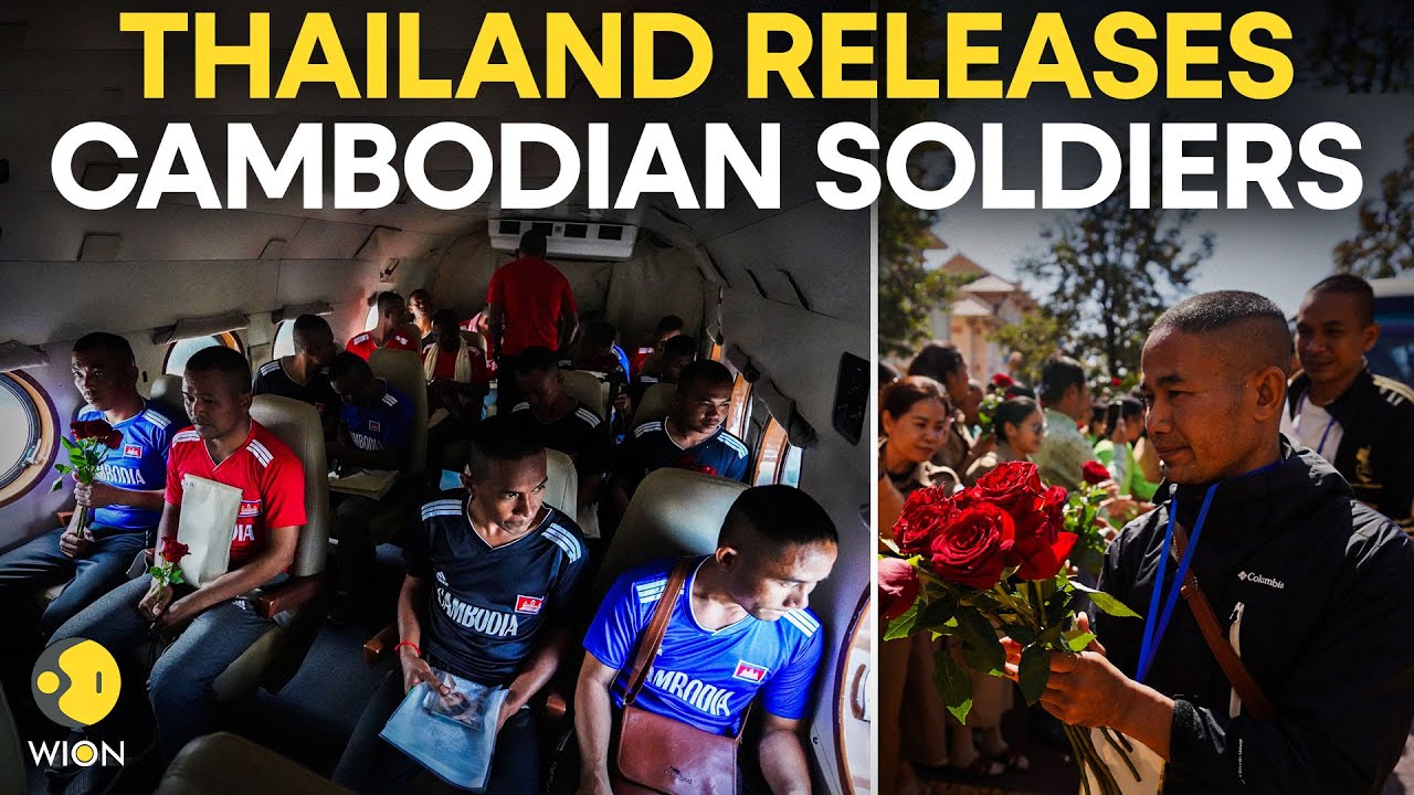 Thailand-Cambodia LIVE: Cambodian Soldiers Released by Thailand Arrive at Phnom Penh Airport | WION