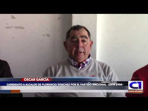 OSCAR GARCIA: Candidato a alcalde de Florencio Sánchez, por la Lista 2904, del Partido Nacional.
