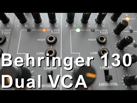 Behringer 130 Dual VCA ~ how it sounds & saturates