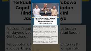 Terkuak Ini Alasan Prabowo Copot Kepala BGN Dadan Hindayana, Sosok Ini Jadi Penggantinya