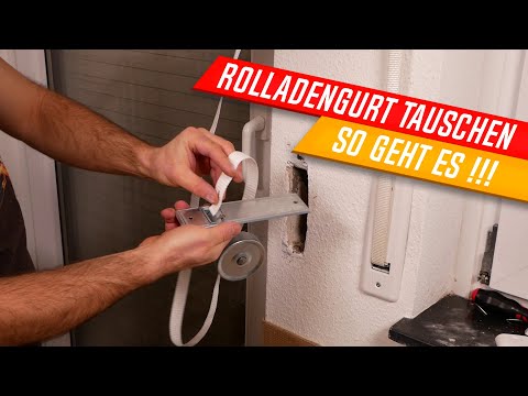 Rollladengurt tauschen, Rollladengurtband selber austauschen, Do it yourself Anleitung ✅