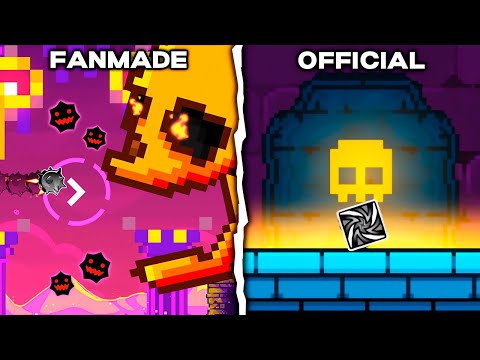 Dash: Fanmade VS Official - Geometry Dash 2.2