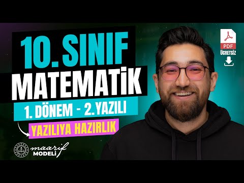 10.Sınıf Matematik | 1.Dönem 2.Yazılıya Hazırlık | Genel Tekrar | Yeni Maarif Modeli 2025-2026