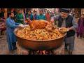 UNIQUE PAKISTANI GIANT MOST FAMOUS KABULI PULAO ROASTED WHOLE LAMB STREET FOOD OF PAKISTAN