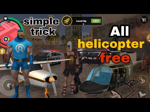 how to get police helicopter in rope hero vice town 2022 ! rope hero vice town
