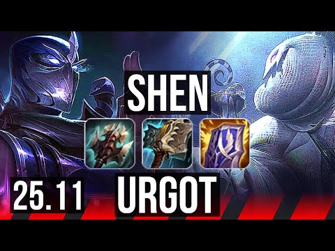 SHEN vs URGOT (TOP) | 8/4/16 | KR Master | 25.11