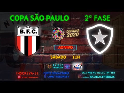 Botafogo-SP 2x0 Botafogo-RJ - Copa São Paulo - Rádio The Boas