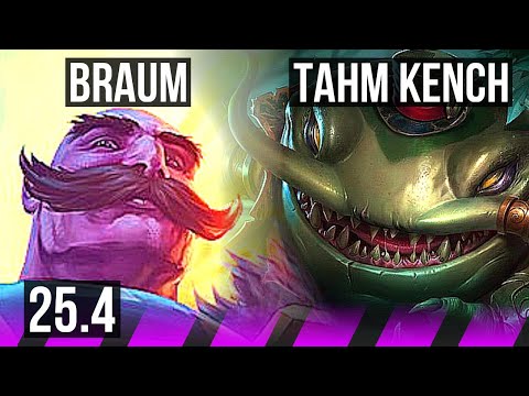 BRAUM & Ezreal vs TAHM KENCH & Kalista (SUP) | EUW Grandmaster | 25.4