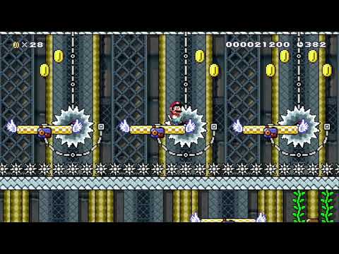 ◆The Dangerous Platform Castle◆ by Fabio - SUPER MARIO MAKER - NO COMMENTARY 1AW