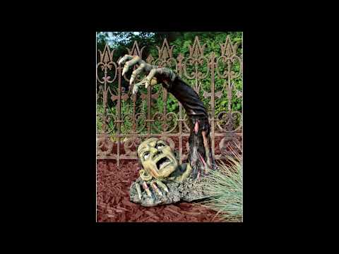 The Undead Zombie Statue Halloween Prop, 19" Wx11 Dx5.5 H, Multicolored