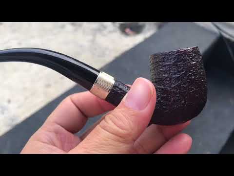 Smoking Pipes Dunhill Shell Briar 4102 with silver band