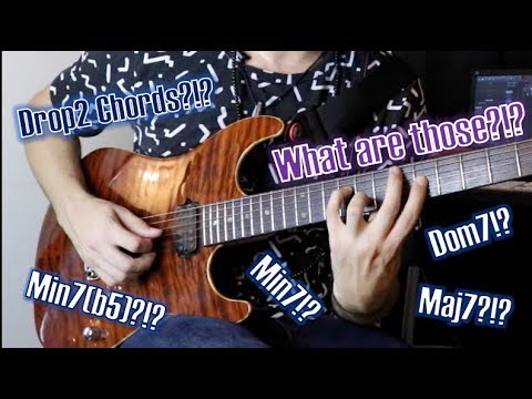 7th Chord Survival Guide w/ Drop 2 Guitar Voicings (2-5 Strings)
