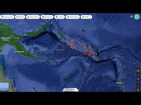 Where on the map - Solomon Islands