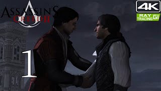 Assassins Creed II Walkthrough Gameplay and Raytracing GI Part 1 Prologue 4K 60FPS