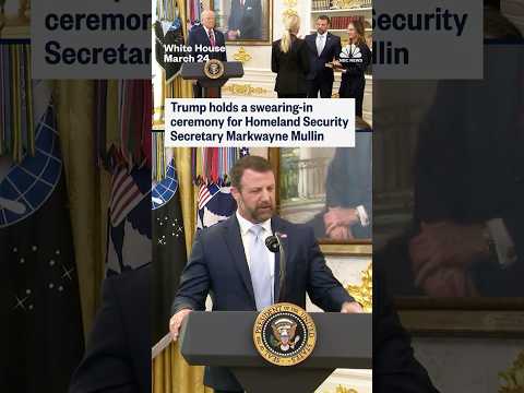 Trump holds a swearing-in ceremony for Homeland Security Secretary Markwayne Mullin