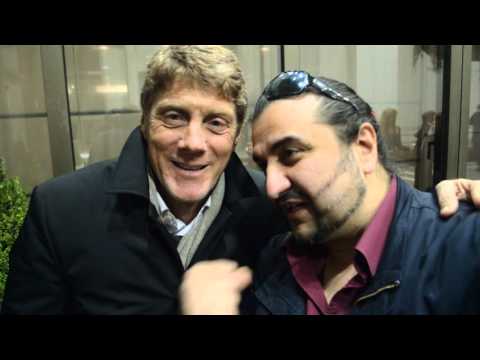 Odoacre Chierico ex A.S. ROMA saluta i tifosi con il Salutatore