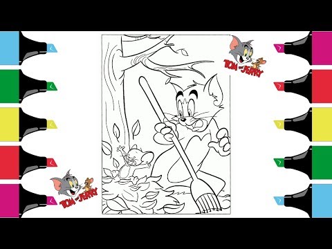 Tom and Jerry Coloring Pages |Classic Cartoon Compilation Tom
