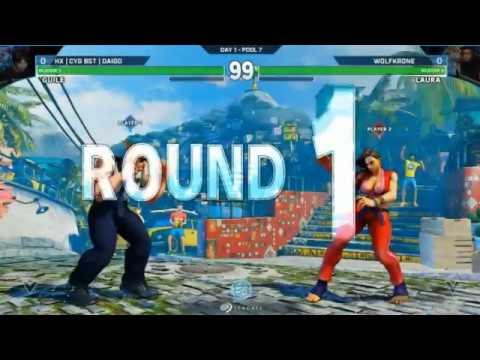 [SFV]BrooklynBeatdown2017 スト5 PoolA7 WinnersFinal ウメハラ(Daigo Umehara) vs Wolfkrone