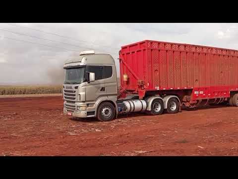 Carregamento da usina bazan em São Paulo cidade pontal 