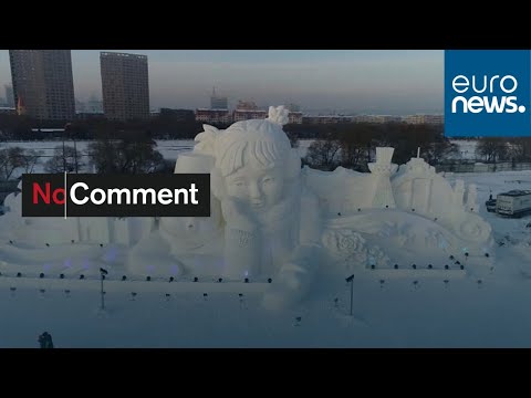 Snow sculptures in Heilongjiang impress visitors
