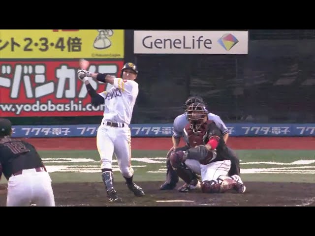 【9回表】2桁得点の猛攻!! ホークス・福田がライト方向へ2ランホームラン!! 2018/9/2 E-H