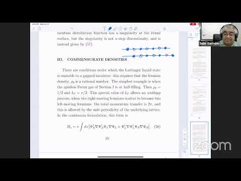 PHYSICS 268R: Quantum Phases of Matter: 20. Luttinger liquids