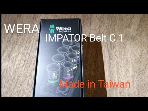 V.03 WERA IMPAKTOR Belt C 1,1/2" 9pcs(made in Taiwan)