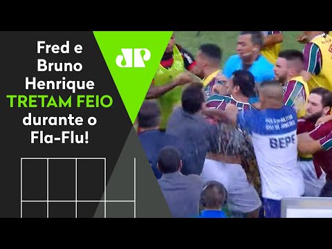QUEBRA-PAU! OLHA a TRETA entre Fred e Bruno Henrique em Fluminense x Flamengo!