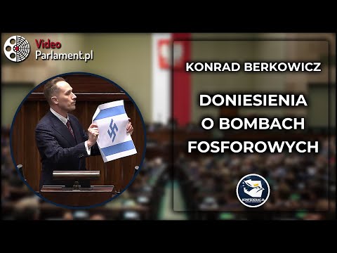 Konrad Berkowicz oskarża Izrael o użycie fosforu