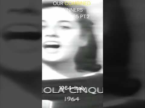OUR COMBINED WINNERS FOR Eurovision 1956 - 1965 PT.2 #eurovision2023 #shorts