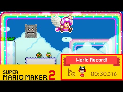 [World Record] Rainbow Thwomps In The Clouds [WR-Wed] [#02]