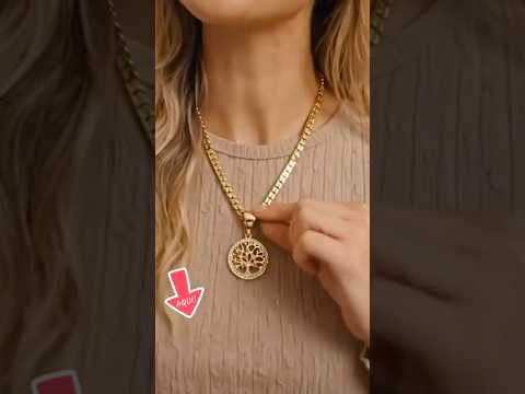 ❤️Colar árvore da vida charme pingente colares para mulheres. #colar #árvoredavida