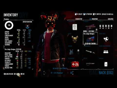 Payday 2: Critical Steakout Kingpin Build